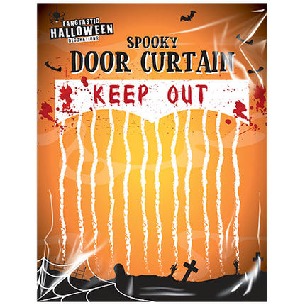 Halloween Keep Out Bloody Curtain