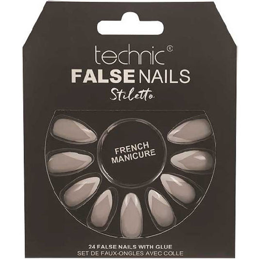 Technic Cosmetics False Nails - Stiletto French Manicure