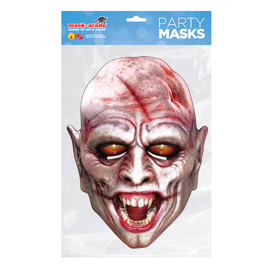 Vampire Party Mask – Full Face Cardboard Mask Eye Cut-Outs Parties