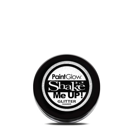 Paint Glow Glitter Shaker - White