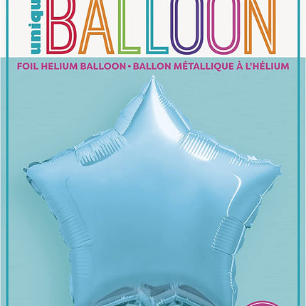 Baby Blue 18" Star Foil Balloon