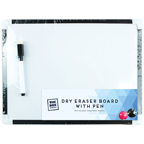 White Board & Pen Set - 4 Piece