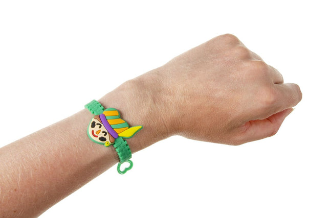 Adjustable Sinterklaas Rubber Bracelets - 6 Pack