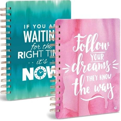 A5 Undated Premium Wellness Planner - Assorted