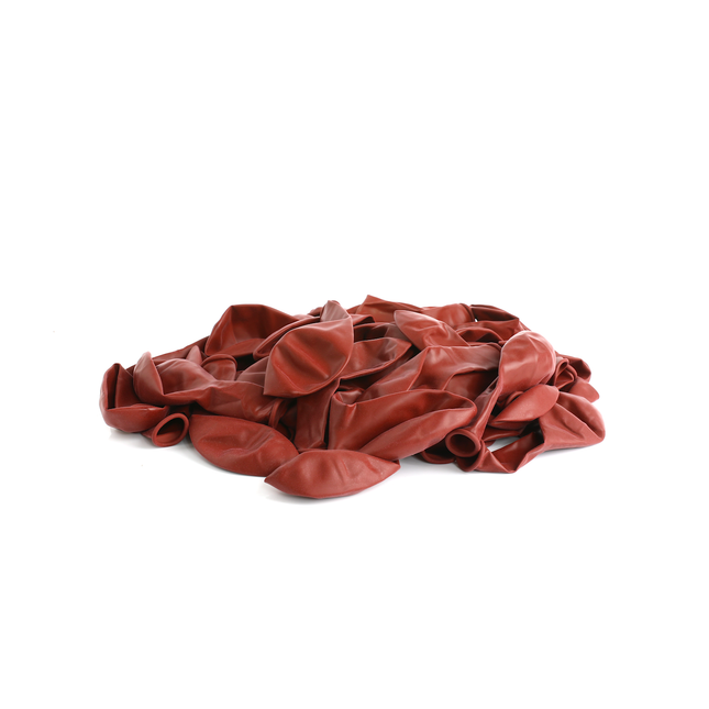 Pearlised Burgundy 7" Latex Balloons – 50 Pack