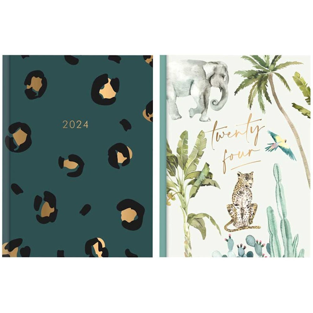 Safari WTV A5 Diary 2024-2025 - Assorted Planner Organiser Schedule Environmentally Friendly