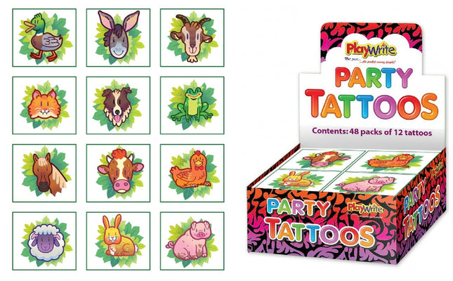 Farm Tattoos - 12 Pack