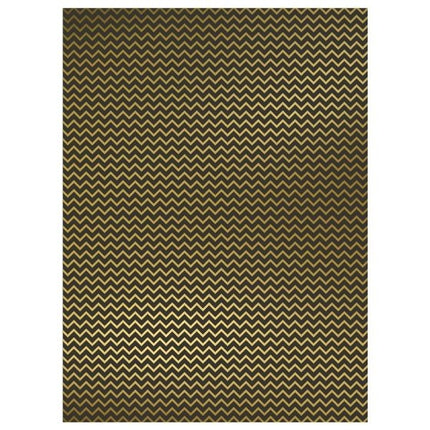 5 Black & Gold Foiled A4 Card Sheets