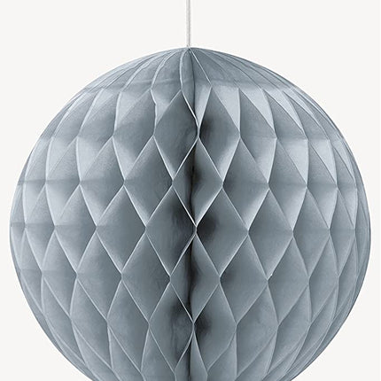 Silver 8" Honeycomb Ball Decoration