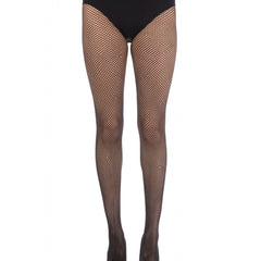 Seamless Fishnet Tights - Black