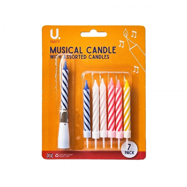 Musical Birthday Candle & Assorted Candles