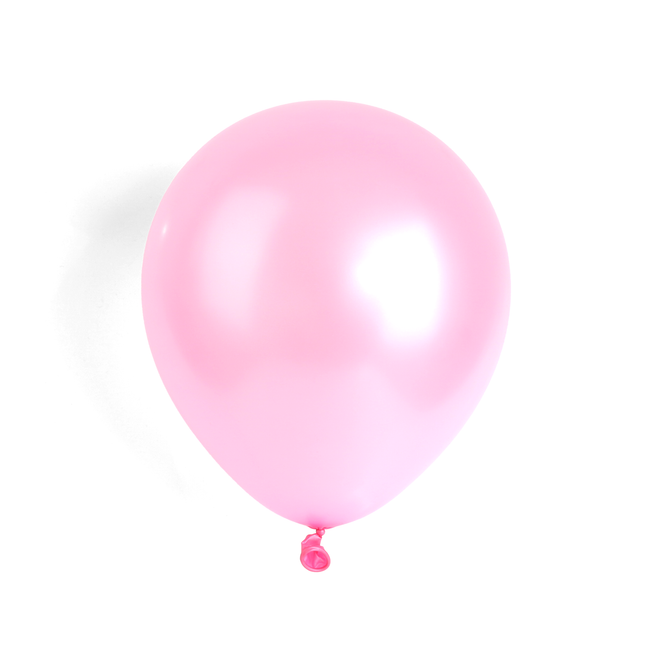 Pearlised Blush Pink 7" Latex Balloons – 50 Pack