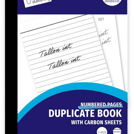 1-80 Duplicate Book & Carbon Sheet
