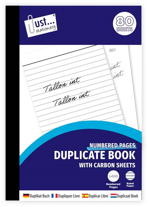 1-80 Duplicate Book & Carbon Sheet