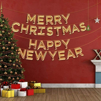 Merry Christmas & Happy New Year Balloon Kit