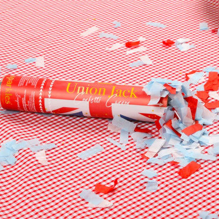 Small Union Jack Confetti Cannon - Single