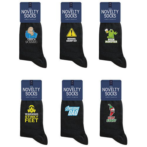 Men's Novelty Socks Size 6-11 - Fun Comfortable Designs Assorted Patterns