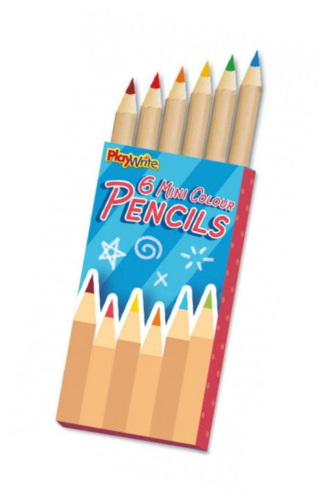 Half Size Colour Pencils - 6 Pack