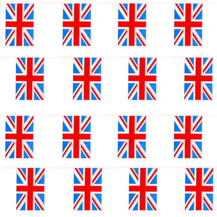 Union Jack 10m Polyester Flag Bunting – 25 Flags