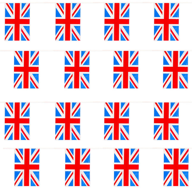 Union Jack 10m Polyester Flag Bunting – 25 Flags