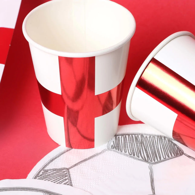 England 9oz Paper Cups – 10 Pack