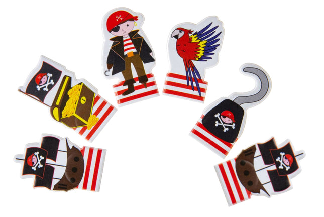 Pirate Finger Puppets - 6 Pack