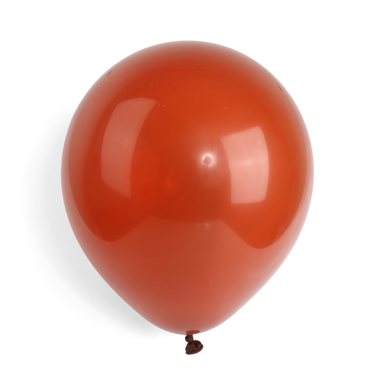 10 Pearlised Brown 12" Latex Balloons – Elegant Shiny Party Decorations Weddings Birthdays
