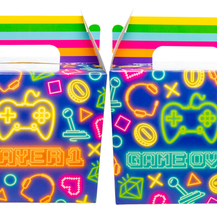 Gamer Party Food Lunch Boxes - 6 Pack