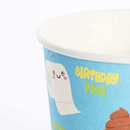 Emoji Poo Paper Party Cups - 16 Pack