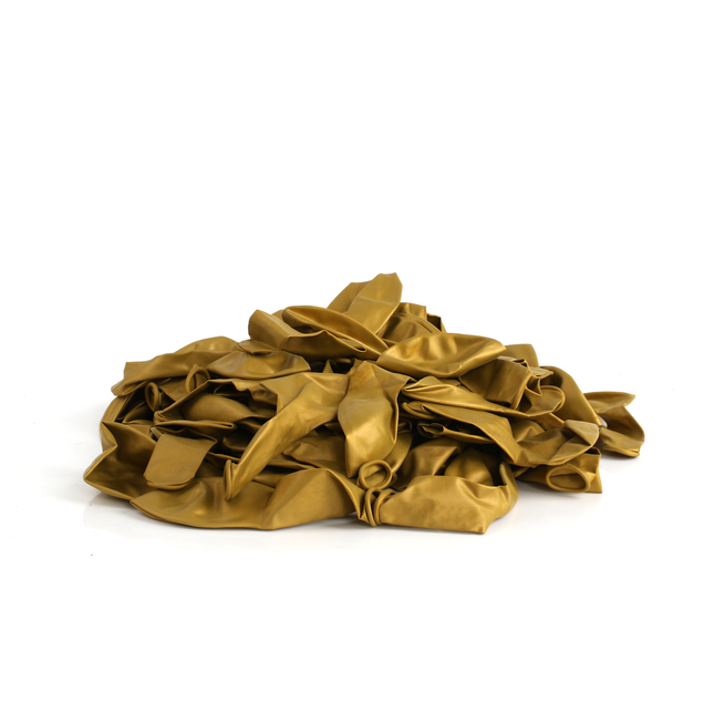 Metallic Gold 7" Latex Balloons – 100 Pack