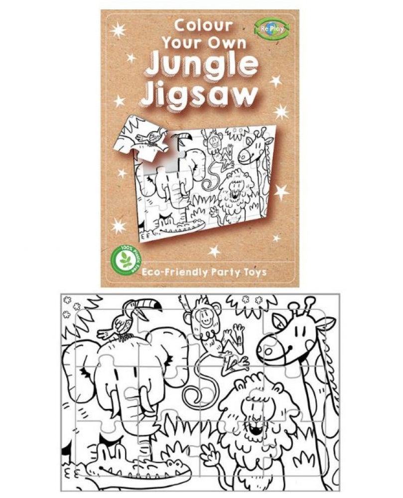 Re:Play Mini Jungle Colour Your Own Jigsaw Puzzle (Single)