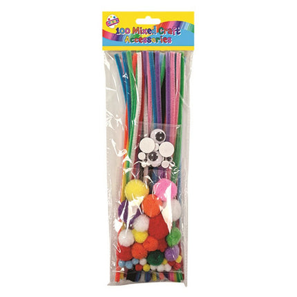 100 Mixed Craft Essentials Pack (Pack)