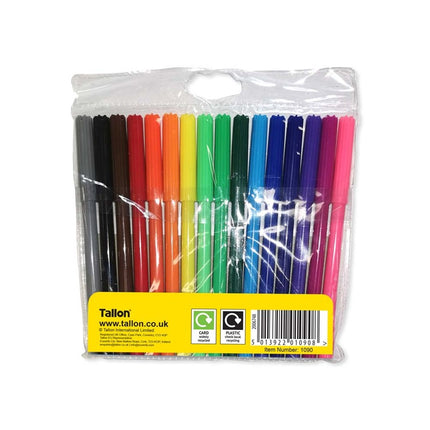 16 Fibre Colouring Pens