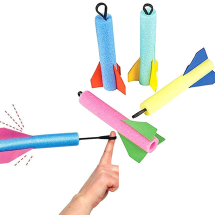 Finger Flying Foam Rockets - 6 Pack
