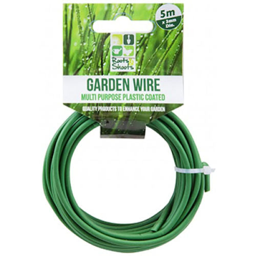 Heavy Duty Plastic Coated Garden Wire - 5m x 3mm
