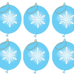 Snowflake Punch Balloons - 6 Pack