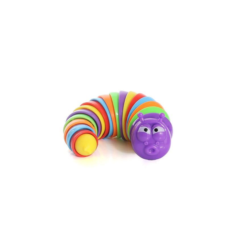 Large Fidget Caterpillar Toy (Gloss Colour) – Flexible Sensory Toy Fun Soothing Stress Relief