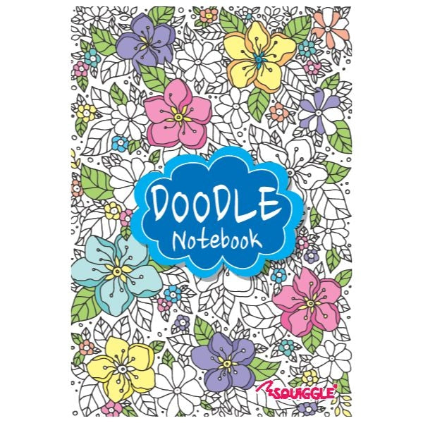 A5 Lined Doodle Notebook