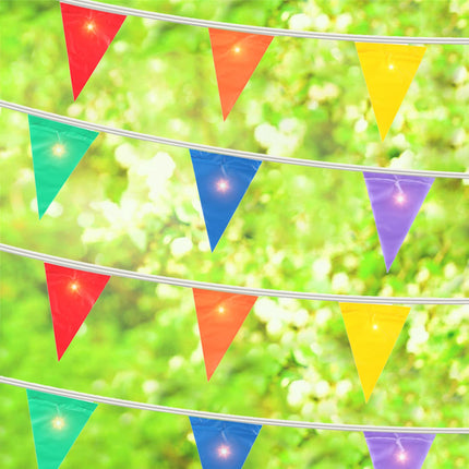 Rainbow Pride Light Up Flag Bunting