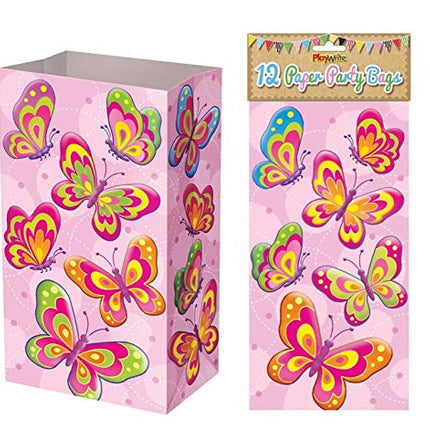 Butterfly Paper Bags - 12 Pack