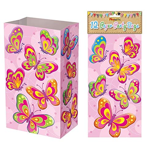 Butterfly Paper Bags - 12 Pack