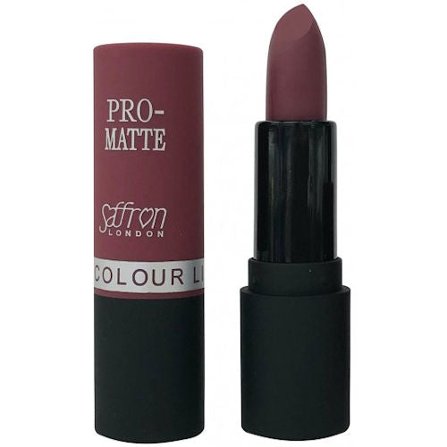 Saffron Pro Matte Lipstick - Matte Honey No.08 Purple Hydrating No Shine Long Lasting Rich Colour Lip