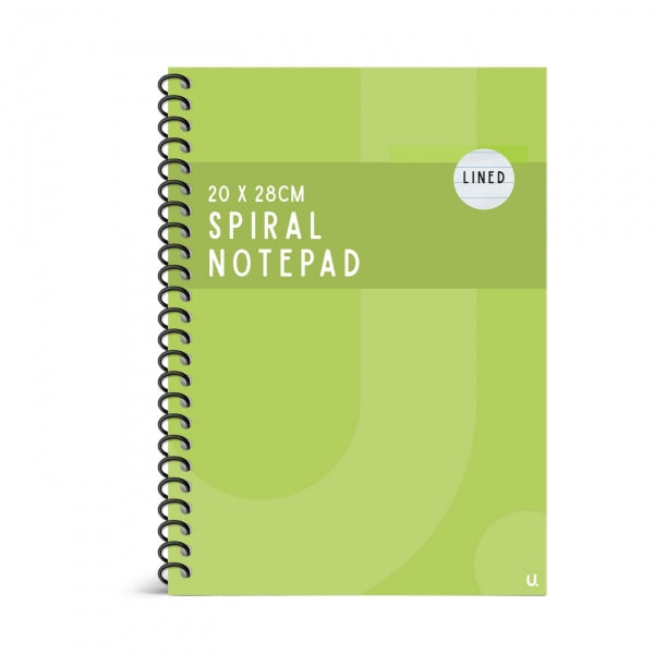 Spiral 20cm x 28cm Colour Notebook