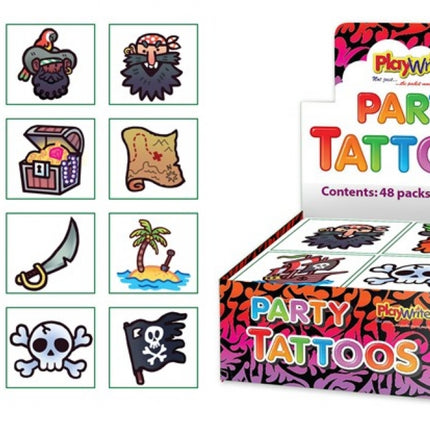 Pirate Tattoos - 12 Pack
