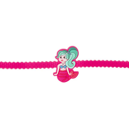 Adjustable Mermaid Rubber Bracelets - 6 Pack