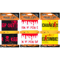 Halloween Fright Tape Single Colour - 2 Pack