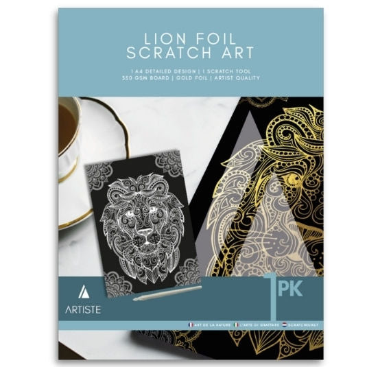 A4 Advanced Scratch Art Sketching Pad – Intricate Designs for Creative Adults & Teens | Premium Quality Scratch-Off Pages