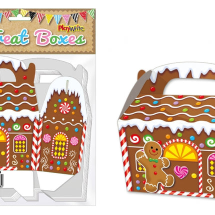 Gingerbread Treat Boxes - 10 Pack