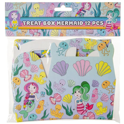 Mermaid Small Treat Boxes - 12 Pack