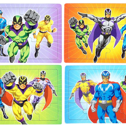 Super Hero Jigsaw Puzzles - 6 Pack